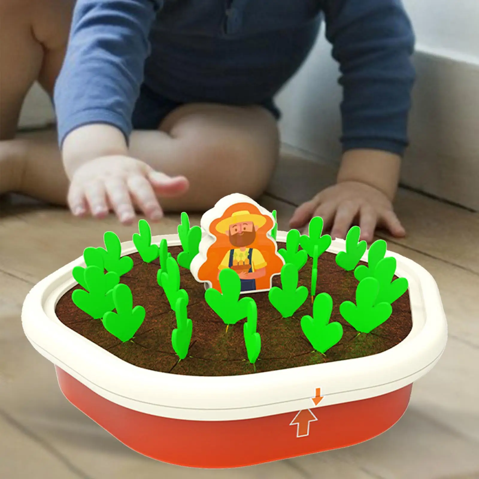 

Carrot Harvest Game Radishes Shape Color Sorting Matching for Kids Toddlers