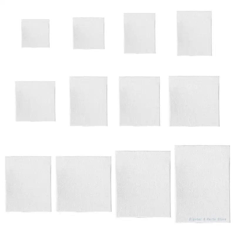 

M17F White Blank Square Artist Cloth Wooden Board Frame for Watercolor Acrylic Oil Painting Art Supplies