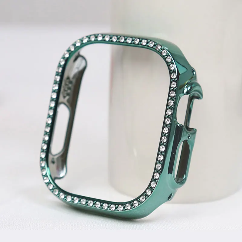 Diamond Bumper Protective Case for Apple Watch 8 49mm 45mm 41mm For IWatch Series7 6 5 SE 44mm 42mm 38mm Shell Frame Accessories