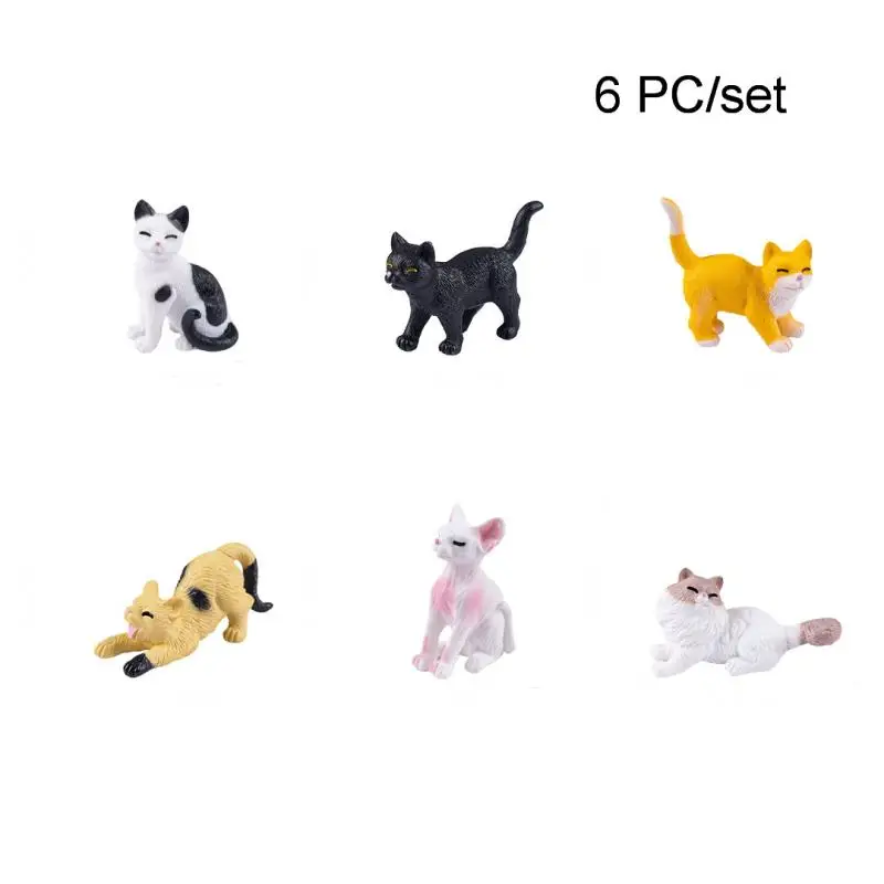 

Миниатюрные фигурки кошек из ПВХ