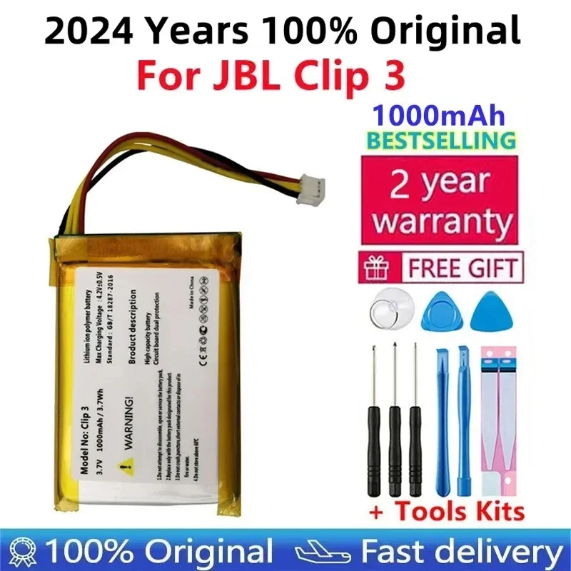 100% оригинальная новая сменная батарея емкостью 1000 мАч L0721-LF для JBL Clip 3 3AN 3SAND