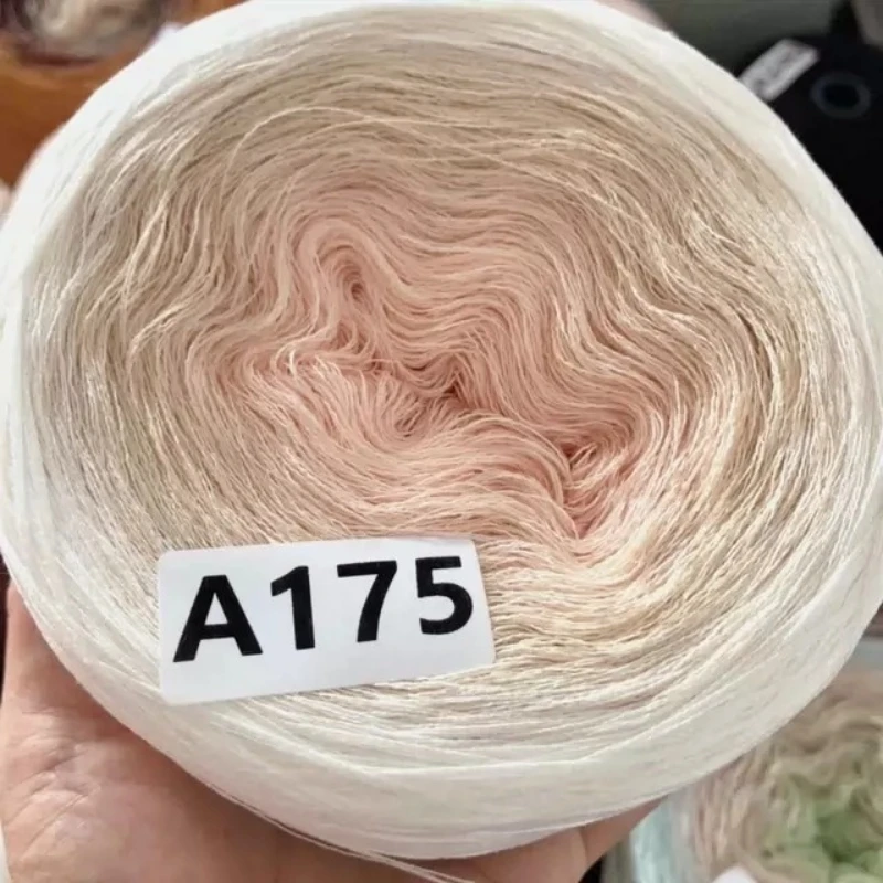 

Multicolored Linen Cake Magic Ball Gradual Long Dyed Rainbow Sweater Shawl Cotton Linen Hook Needle Thread Recommended