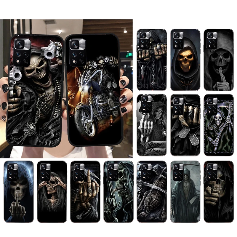 

Grim Reaper Skull Art Phone Case for Xiaomi Redmi Note 12 Pro 11S 11 10 Pro 9Pro Note9 10S Redmi 10 9C 9A Funda