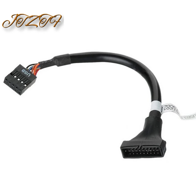 

JTZTF 19/20 Pin USB 3,0 разъем на 9 Pin USB 2,0 штекер материнской платы адаптер Шнур 480 Мбит/с для устройства USB 3,0