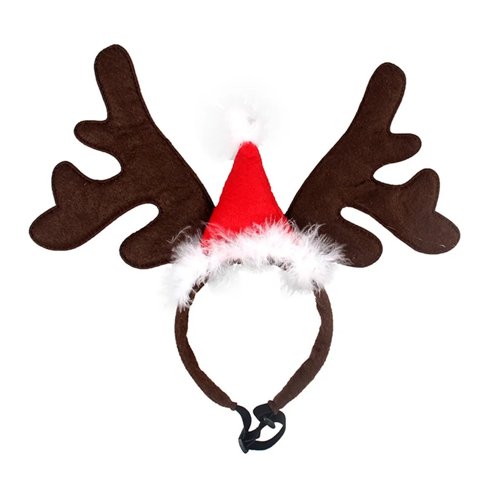 

Dog Christmas Pet Headbandhead Hoop Decor Hatheadwear Costumes Headbands Dogs Cat Reindeer Antlers Costume Puppy Kitten Christma