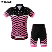 wosawe summer cycling jersey set breathable team racing sport bicycle jersey mens mtb mountain bike tights clothing short jersey