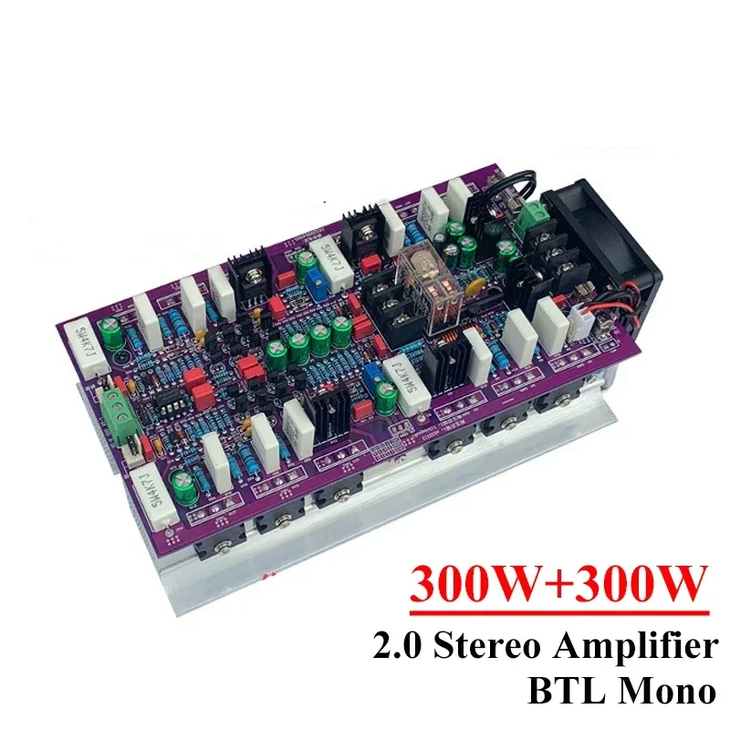 Плата стерео усилителя мощности 300 Вт * 2 0 моно-транзистор BTL US WY2963 WK5688 Низкошумный