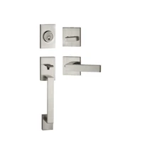 satin nickel door handle set manufacturer 3 exterior entrance handleset main mortise lock grip sets