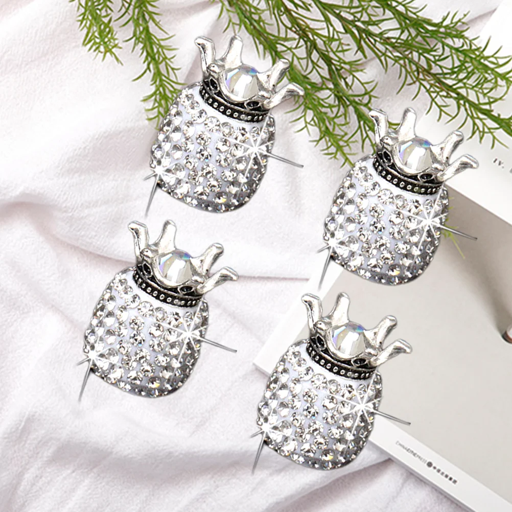 

4 Pcs Car Wheel Caps Car Assesories Bling Car Accessories Universal Tire Valve Cover Car Decor