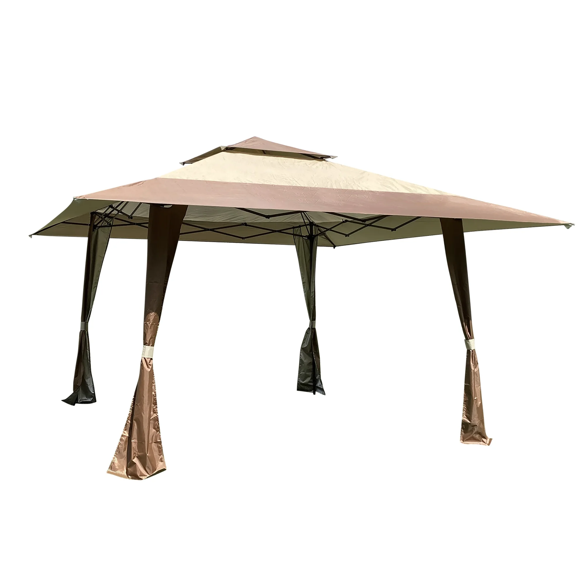 

YG Outdoor 13x13 Ft Canopy,Patio Pop-up Gazebo Canopy Tent With Corner Curtain,Suitable For Backyard, Party,Camping,Coffee