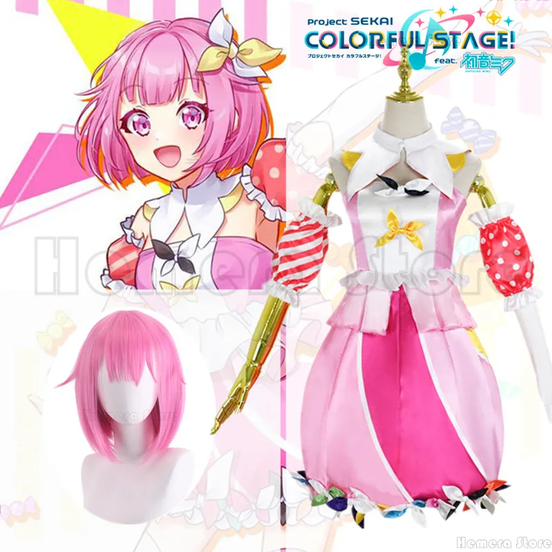 

Anime Costume Project Sekai Colorful Stage! Akiyama Mizuki Cosplay Halloween Carnival Role Playing Coslay Wig Gift Dropshipping