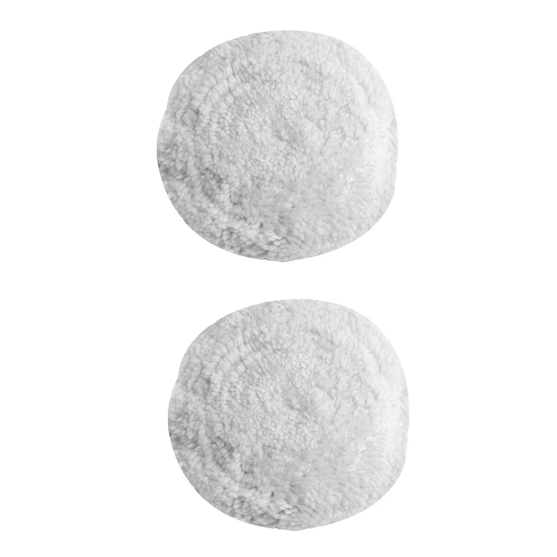 

2X 20Cm 8 Inch OD Vehicle Car Wool Buffing Polishing Pad Buffer