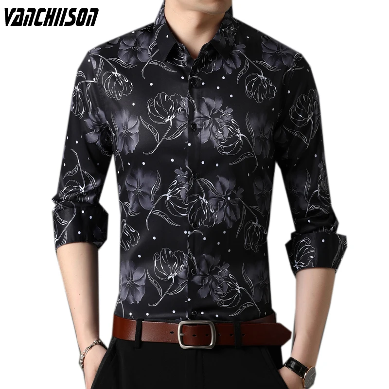 

Мужская винтажная рубашка с длинным рукавом, в стиле ретро