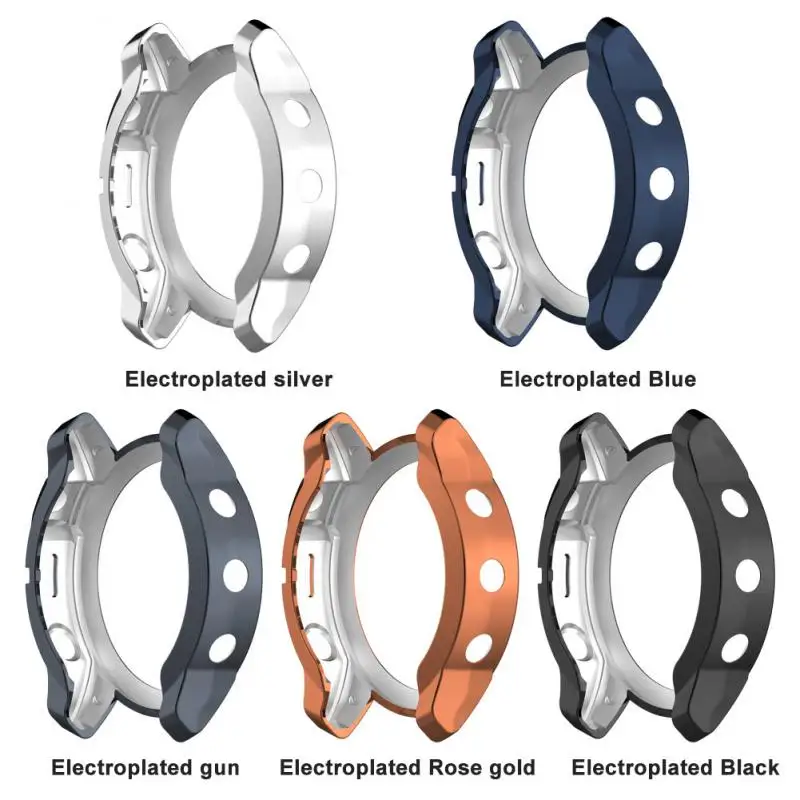 

Tpu Electroplated Shell Half-pack Hollow Protective Case Anti-fall Dustproof Watch Case For Garmin Fenix7 Smart Accessories