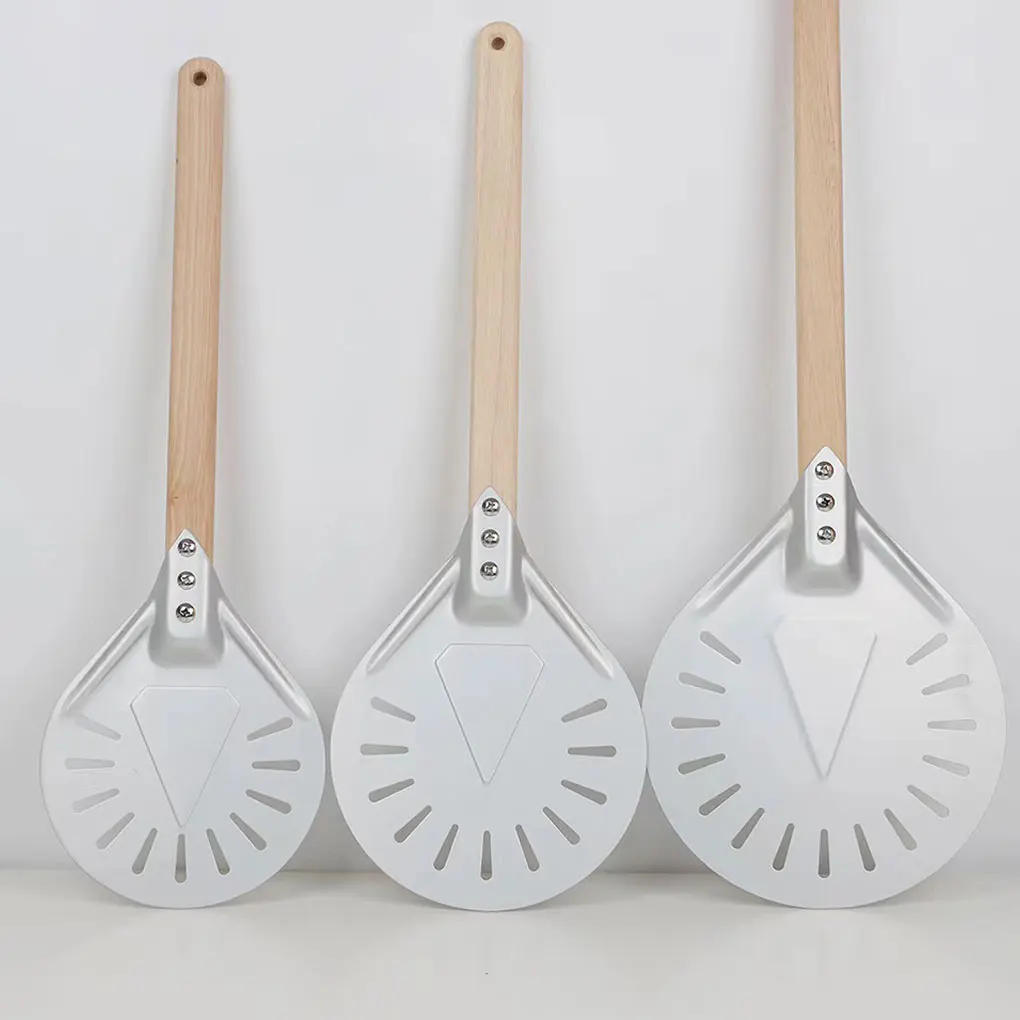 

Aluminum Pizza Peel Paddle Easy To Clean And Durable For Pizza Baking Non-Toxic Pizza Shovel Paddle