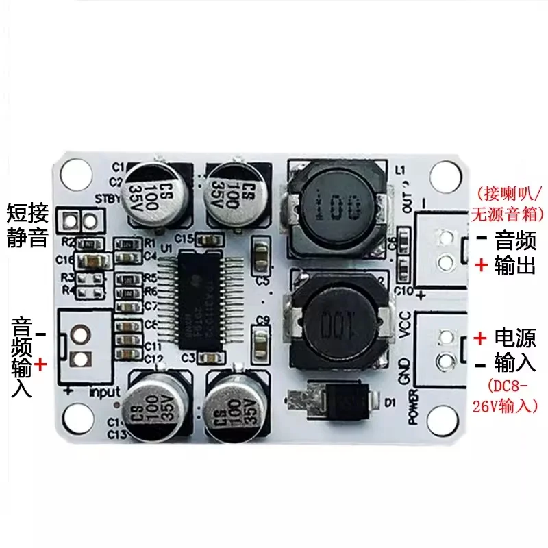 1 шт./партия Hi-Fi плата для мини-усилителя звука