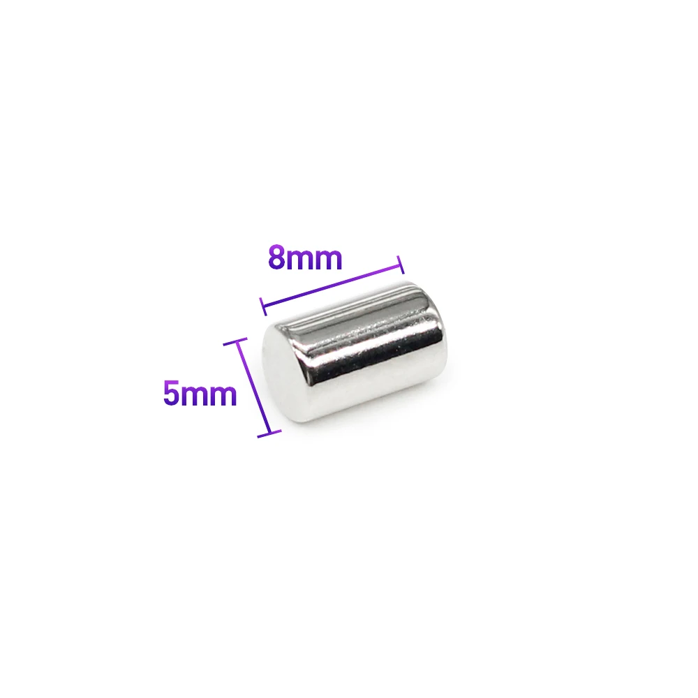 

20/50/100/200/300PCS 5x8 Small Round Neodymium Magnets 5mm x 8mm Minor Search Magnet Strong 5x8mm Disc Permanent Magnets 5*8 N35