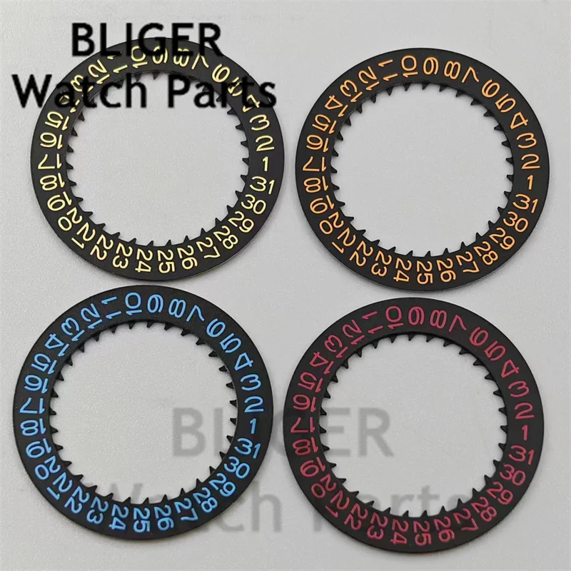 Запчасти для часов календарь диск черный белый красный желтый дата колесо