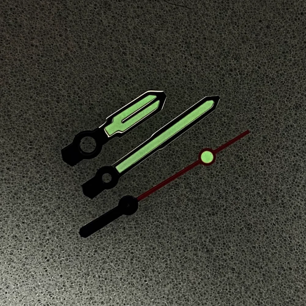 Новинка механические часы NH35 NH36 Модифицированная деталь 3-контактные зеленые