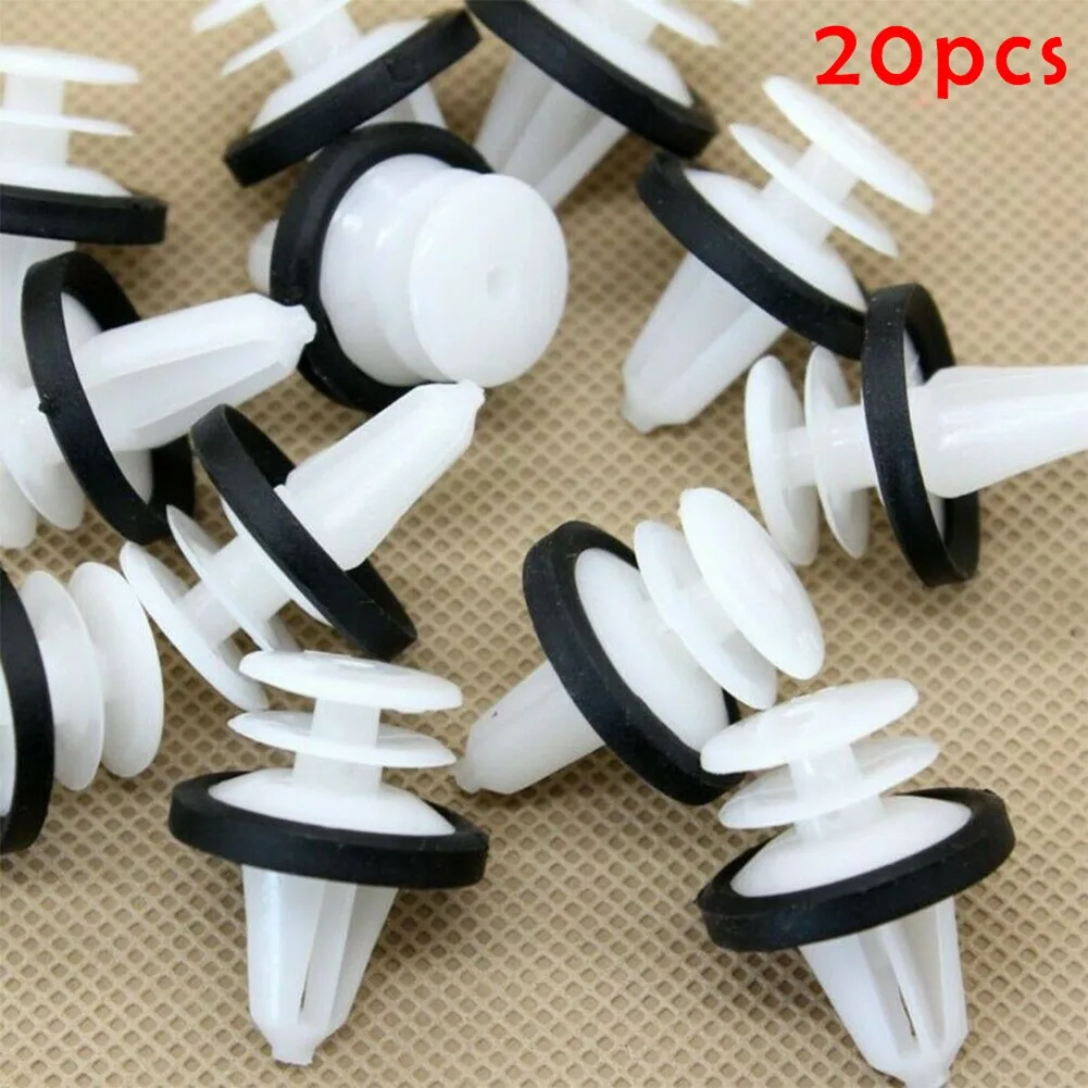 

Car Trim Panel Clips Plastic Retainers Side W713297-S300 White With Sealer