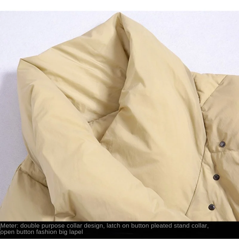 Winter Women's Down Jacket Brands Loose Thick Keep Warm Cocoon Down Jackets Women's Fashion Large Size Down Jacket Winter New