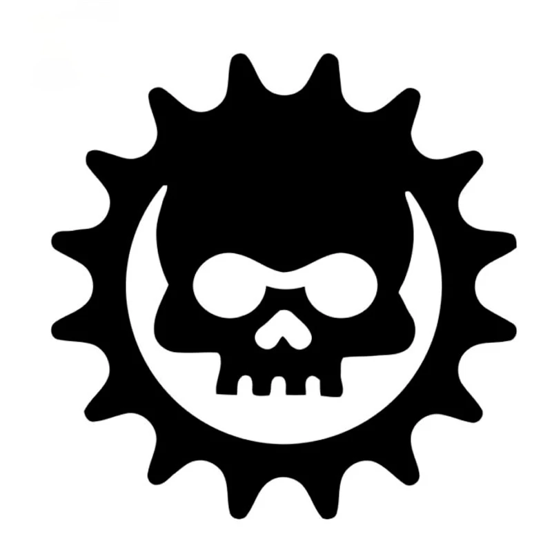 

Lovely Interesting Gear Wheel Skull Bumper Trunk Laptop Rear Windshield Graphic Car Sticker Vinyl Decoration PVC12x12cm