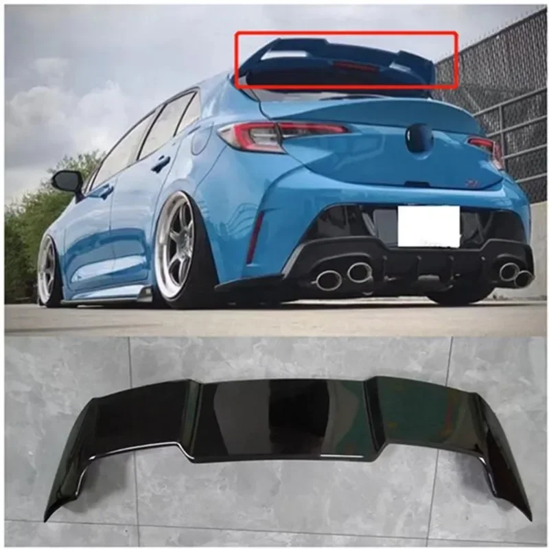 

Автомобильные спойлеры, Заводской магазин, блеск для багажника, черный АБС-пластик, изготовленный на крыше спойлер для крыши для Toyota хэтчбек Corolla 2018 +