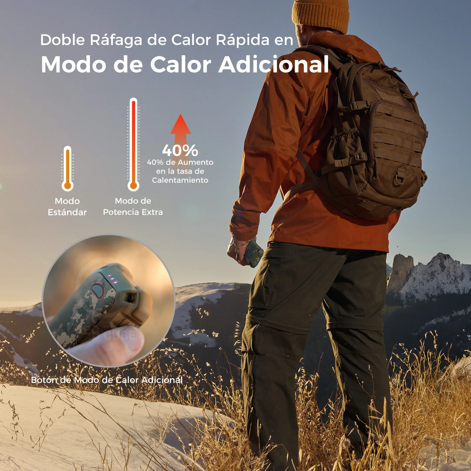 OCOOPA-IP56 Водонепроницаемые перезаряжаемые грелки для рук 10000 мАч дополнительный