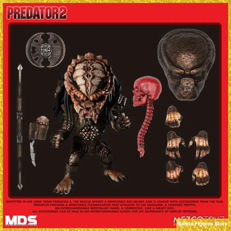 Оригинальный Mezco Toyz Predator 2 MDS серия Deluxe коллекция аниме экшн-фигурки модель