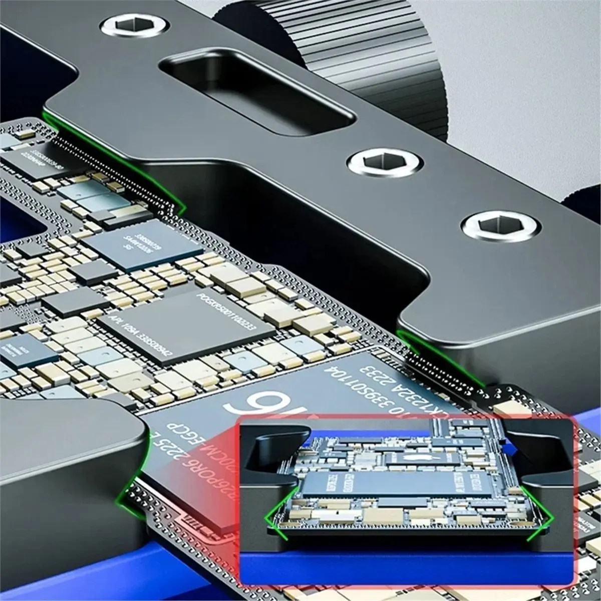 Фото Универсальный держатель печатной платы MR6 Max для ремонта пайки микросхем материнской платы мобильного телефона, 2 упаковки №5