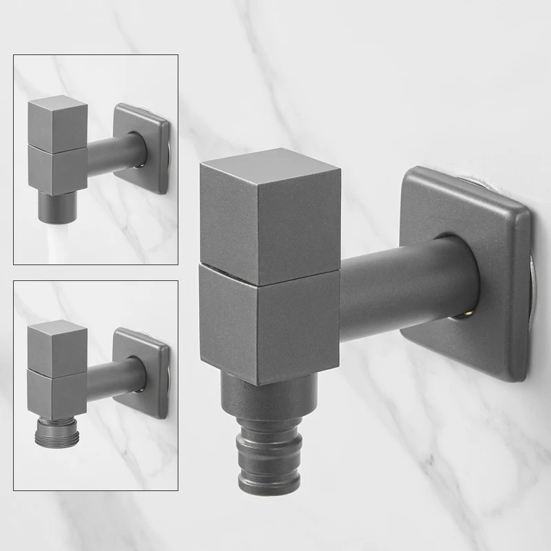 

Gun Gray Brass Washing Machine Faucet Black/White Outdoor Garden Faucet Single Cold Single Handle Mop Sink Faucet