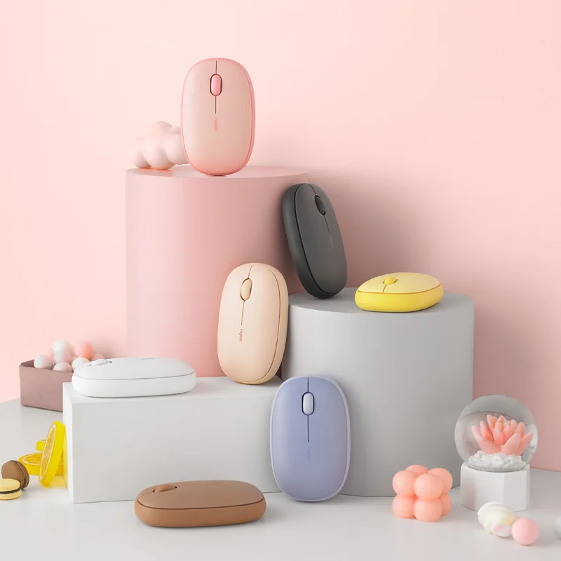 Беспроводная мышь Rapoo M650, три режима, 2,4 ГГц, Bluetooth 5,0, бесшумная мышь для ноутбука, офиса, компактная, портативная, для дома