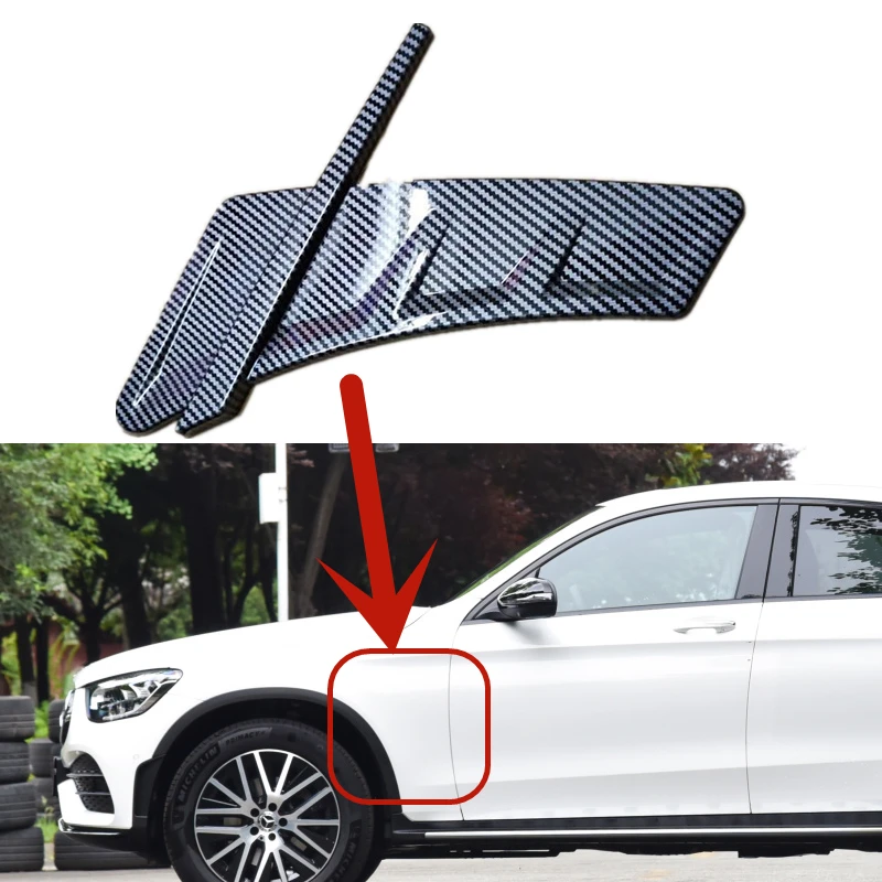 

For Mercedes Benz GLC Class Coupe 2015--2023 Year Fender Skirts Body Kit Front Rear Air Intakes Vent Cover Accessories 2Pcs