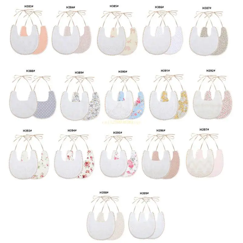 

Newborn Cotton Embroidery Bibs Baby Girls Saliva Towel Toddler Feeding Burp Drop Shipping