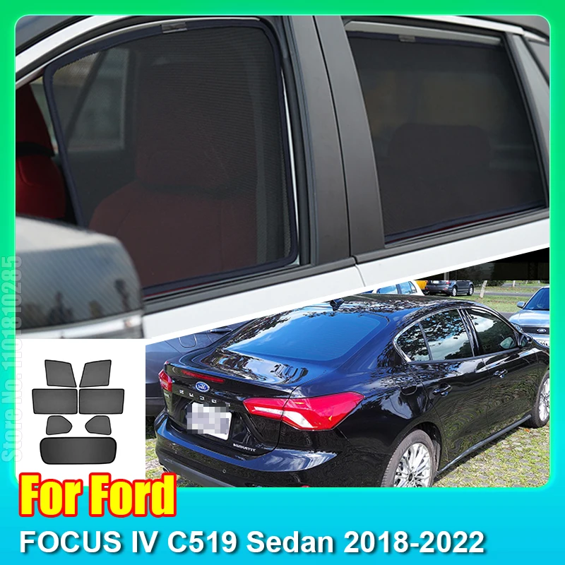 

Солнцезащитный козырек для автомобиля Ford FOCUS IV C519 Sedan 2018-2022, переднее ветровое стекло, заднее боковое стекло, солнцезащитный козырек