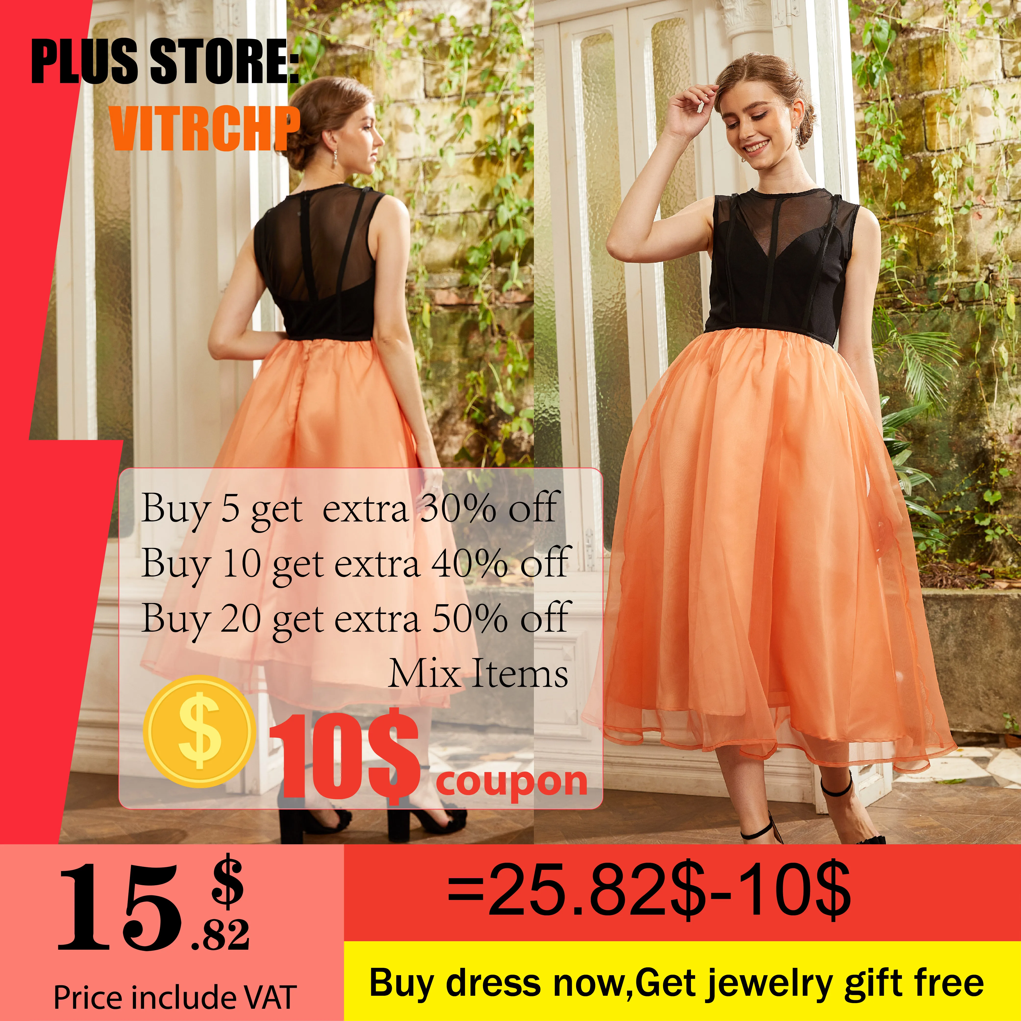 

2022 Orange Mesh Evening Party Dresses for Women Sexy Elegant Prom Gown Robes De Cocktail Formal Vestido De Verano De Fiesta