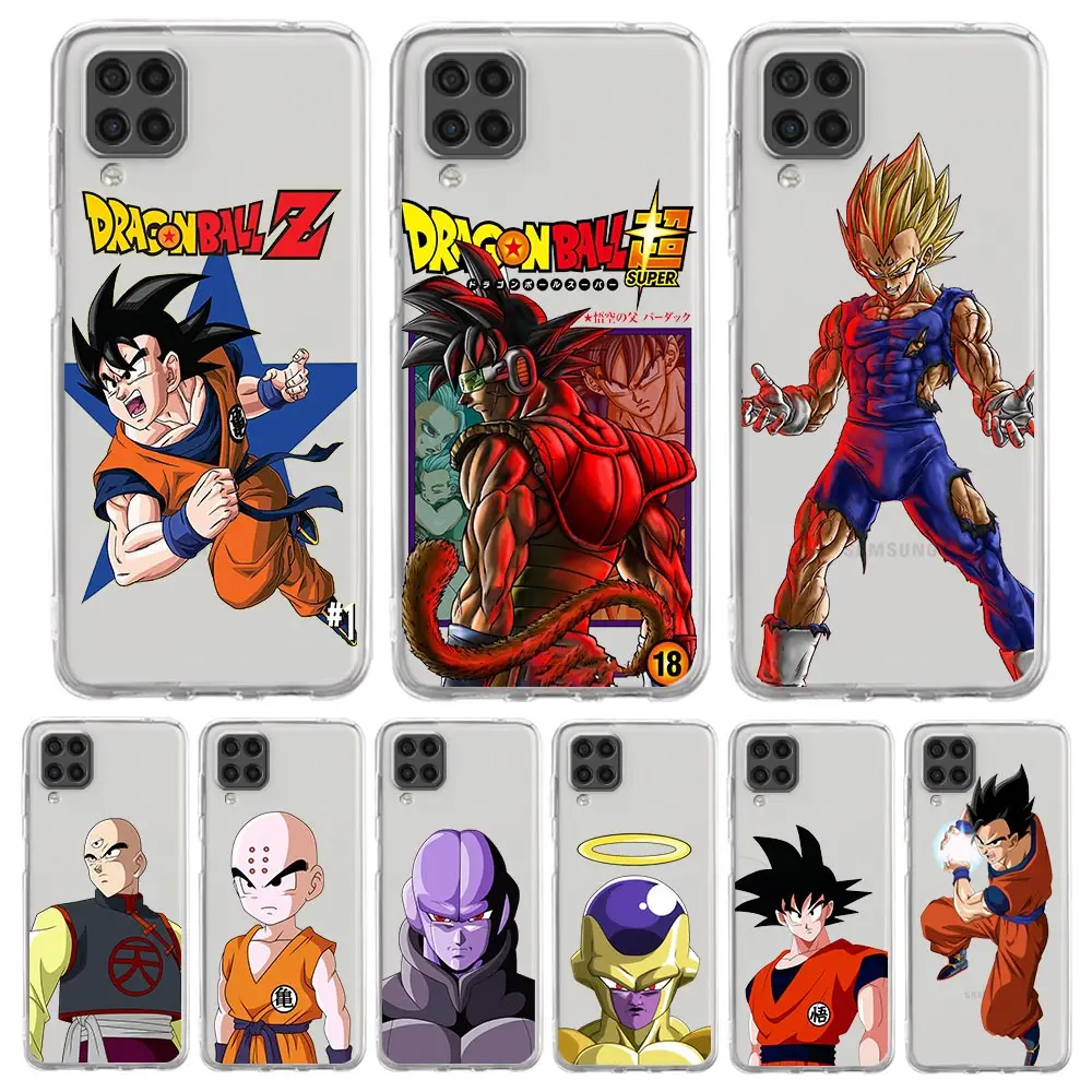 Dragon Ball Z Super Saiyan Clear Phone Case For Samsung Galaxy A51 A71 A21S A12 A11 A31 A41 A52S A32 A01 A03S A13 A22 5G Cover