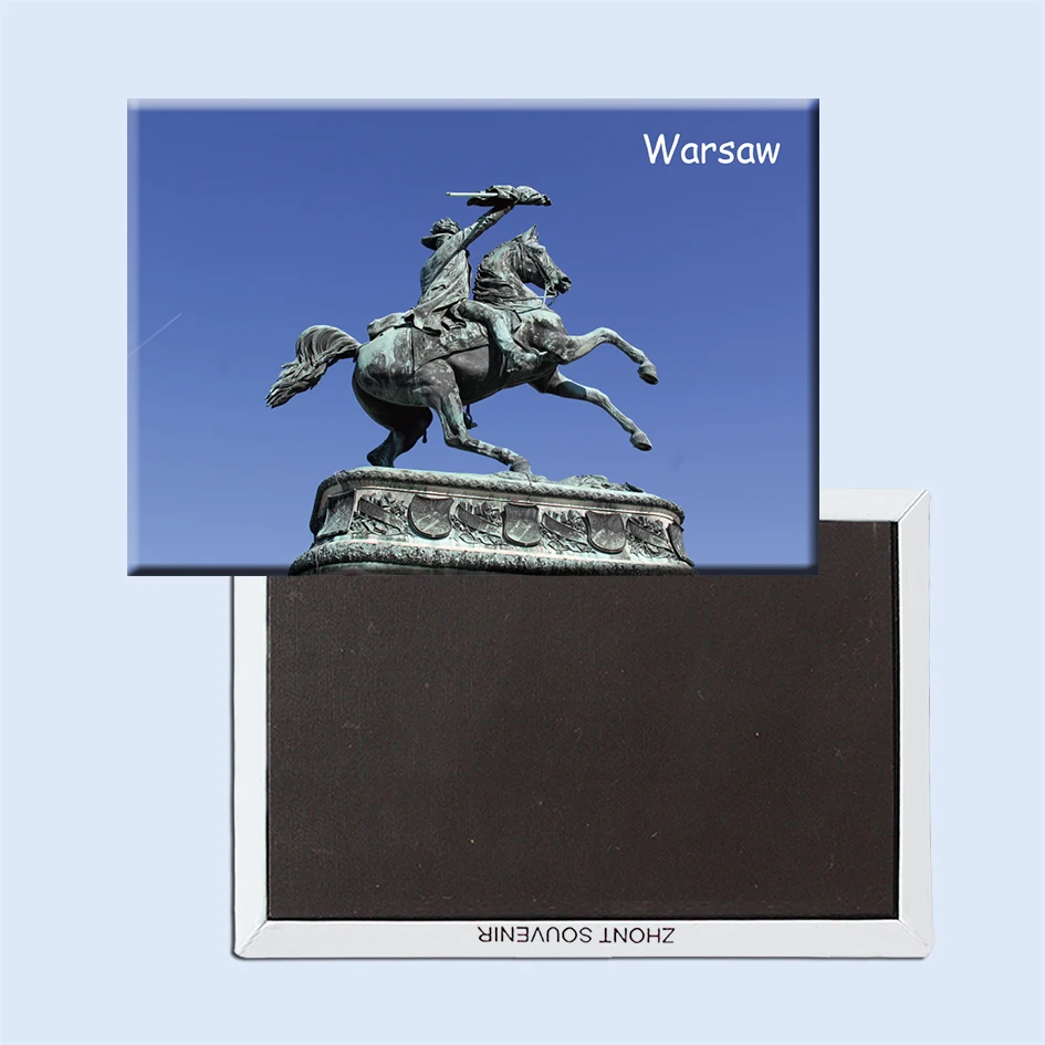 Металлические сувенирные магниты, украшение для фотографий в Польше, декоративные магниты размером 78*54 мм