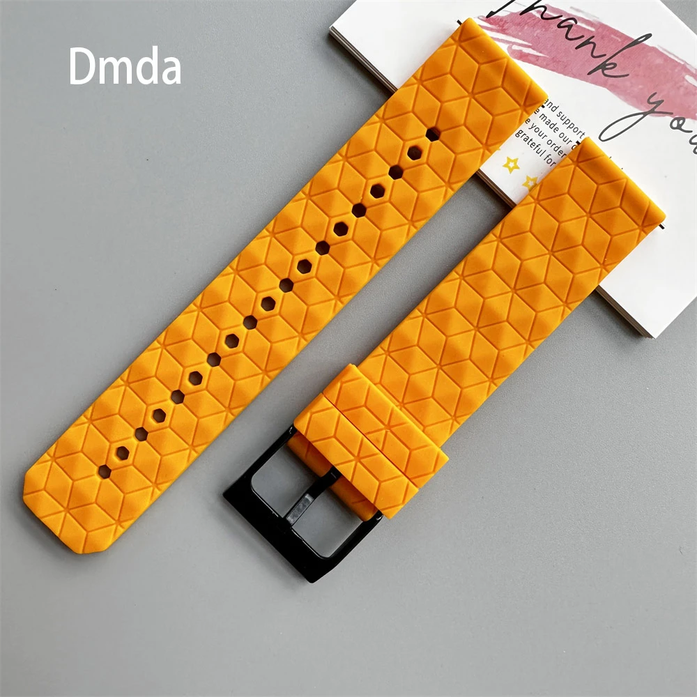 20mm 22mm Silicone Strap For TicWatch Pro 3 Ultra GPS/LTE Band For TicWatch GTW GTX E3 E2 GTH2 S2 Bracelet Football Pattern Belt images - 6