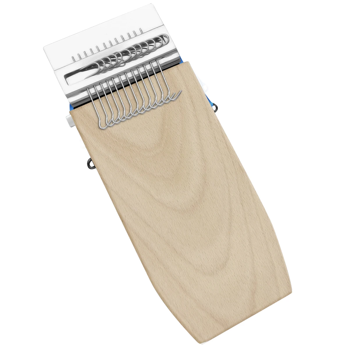 

Small Weaving Loom Kit with 14 Hooks Portable Mini Darning Loom Speedweve Type Weave Tool Beginners Quickly Mending Loom Machine