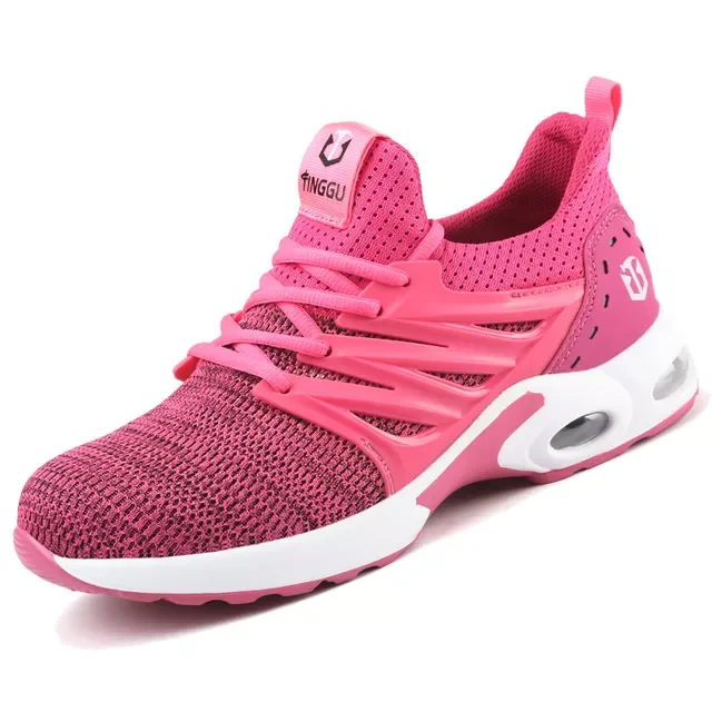 

Anti Smashing and Anti Piercing Breathable Protection Shoes Steel Toe Air Cushion Snerakers Mesh Work Safety Shoes New