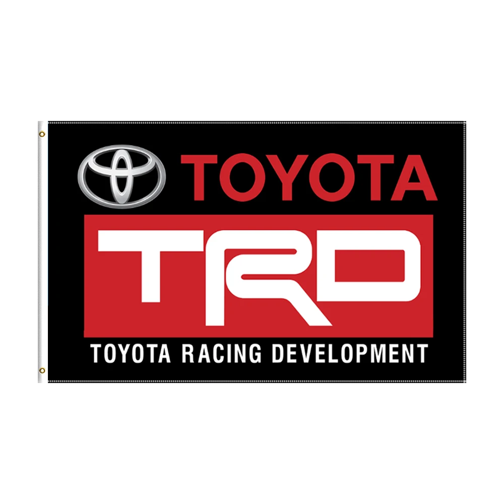 

3x5 Ft Toyota TRO Flag Polyester Printed Racing Development Banner For Decor
