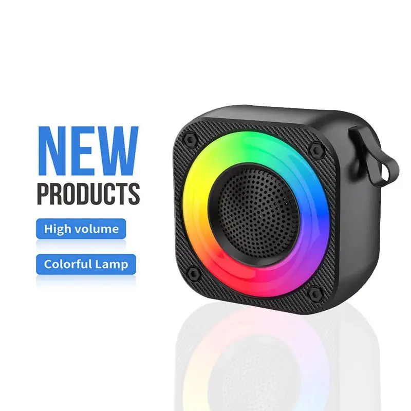 

Portable Bluetooth Speakers LED Super Bass Sound Box Powerful 5W Wireless Speaker with RGB Lighting and Battery