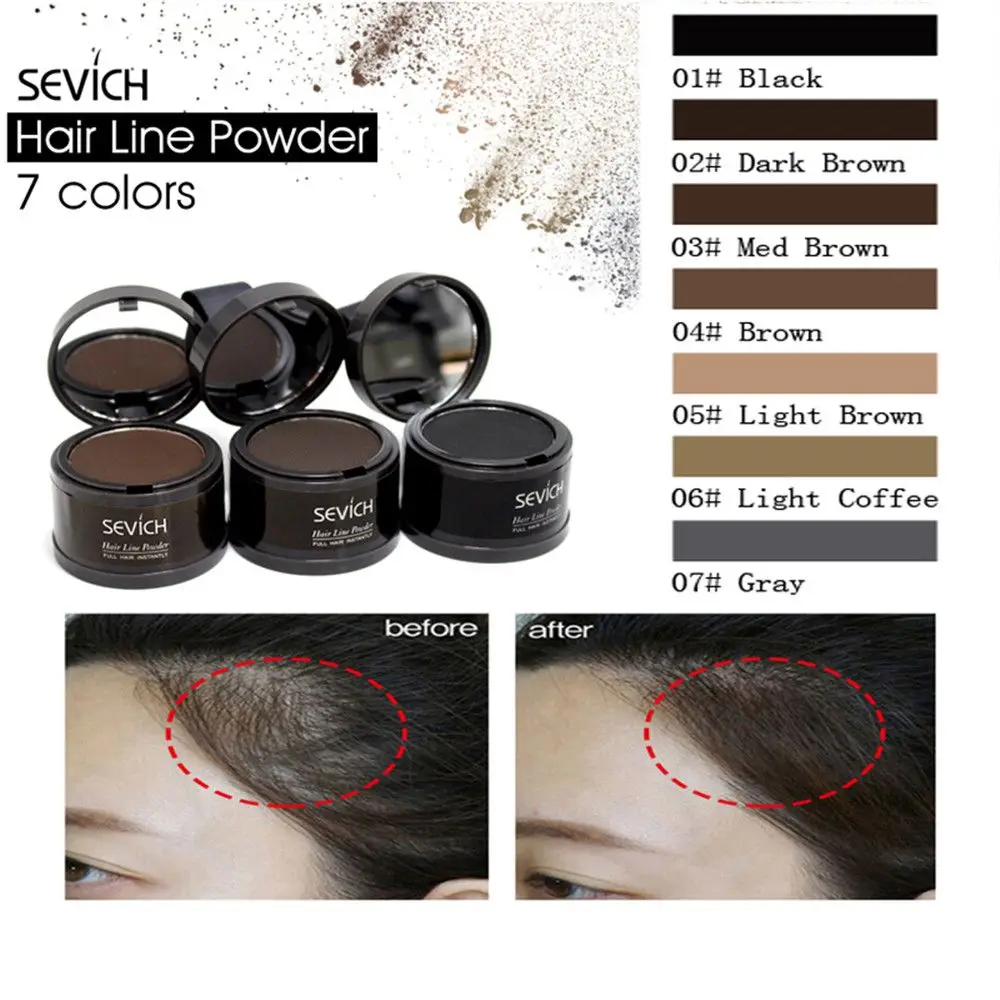

Fashion Makeup Beauty Bald Coverage Concealer Forehead Trimming Hair Shadow Hairline Repair Hair Filling Powder