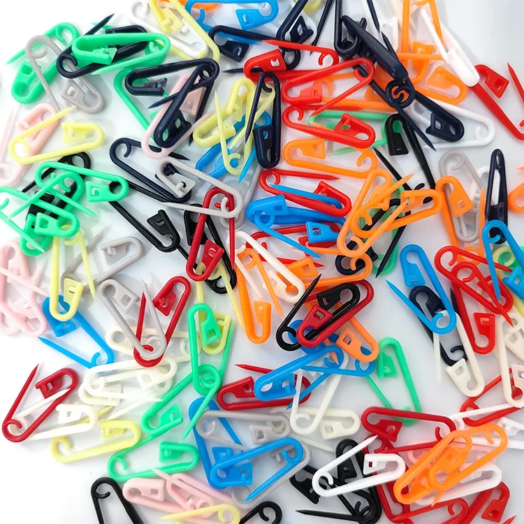 

200Pcs/set Safety Plastic Tag Pin Colorful Fastener Clips Knitting Stitch Marker Tag DIY Label Card Hangtag Pins