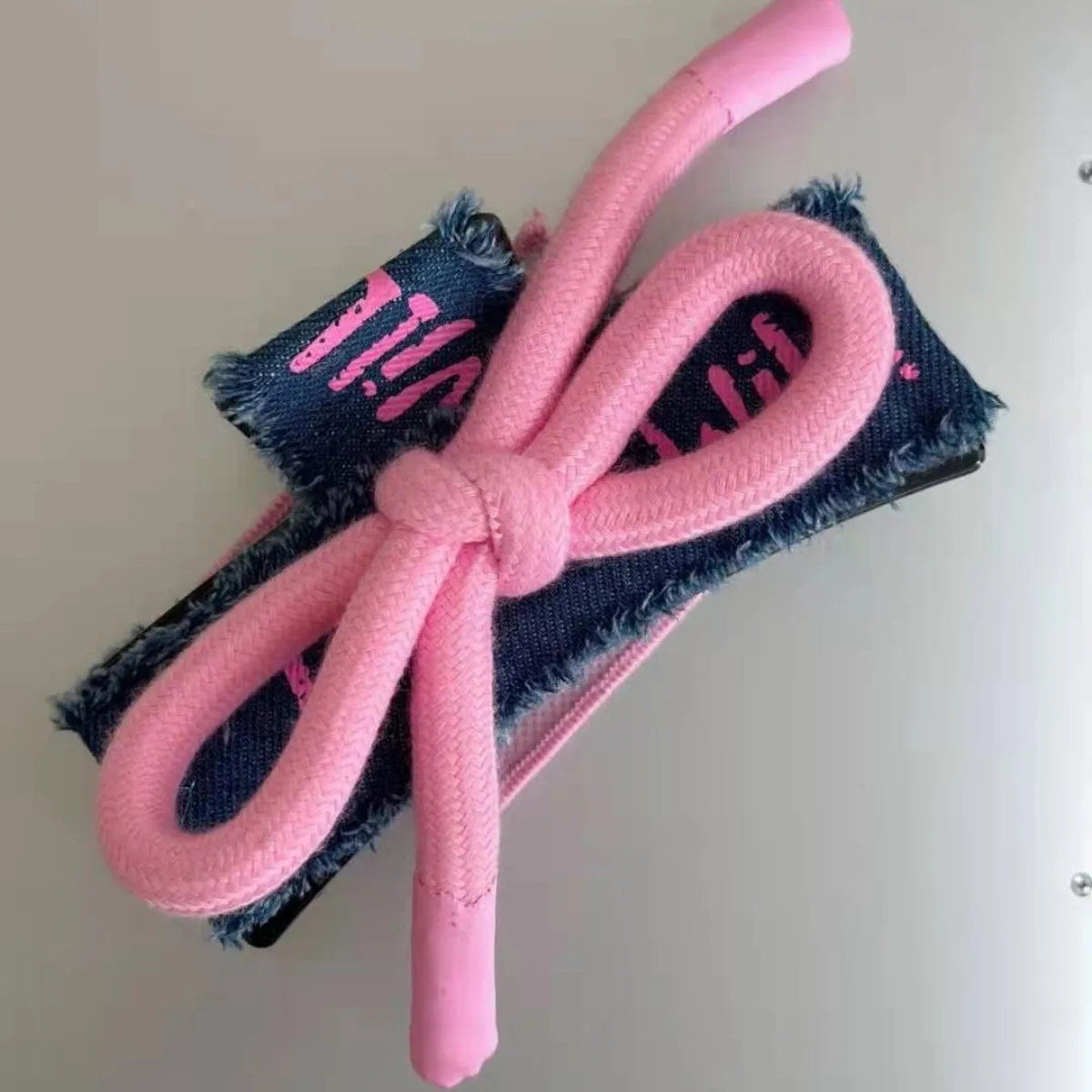 Женская заколка для волос в Корейском стиле голубая джинсовая Заколка-краб с