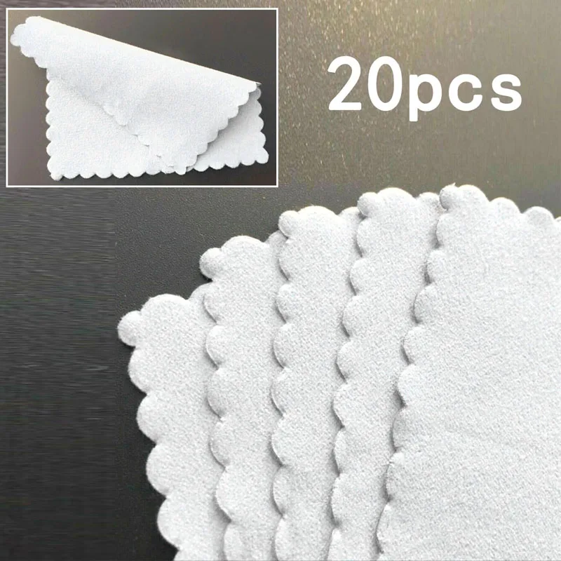 

20 Pcs Cleaning Cloths Nano Ceramic Car Glass Coating Lint-Free Cloth Microfiber 10cm X 10cm Very Soft Smooth Lint Free