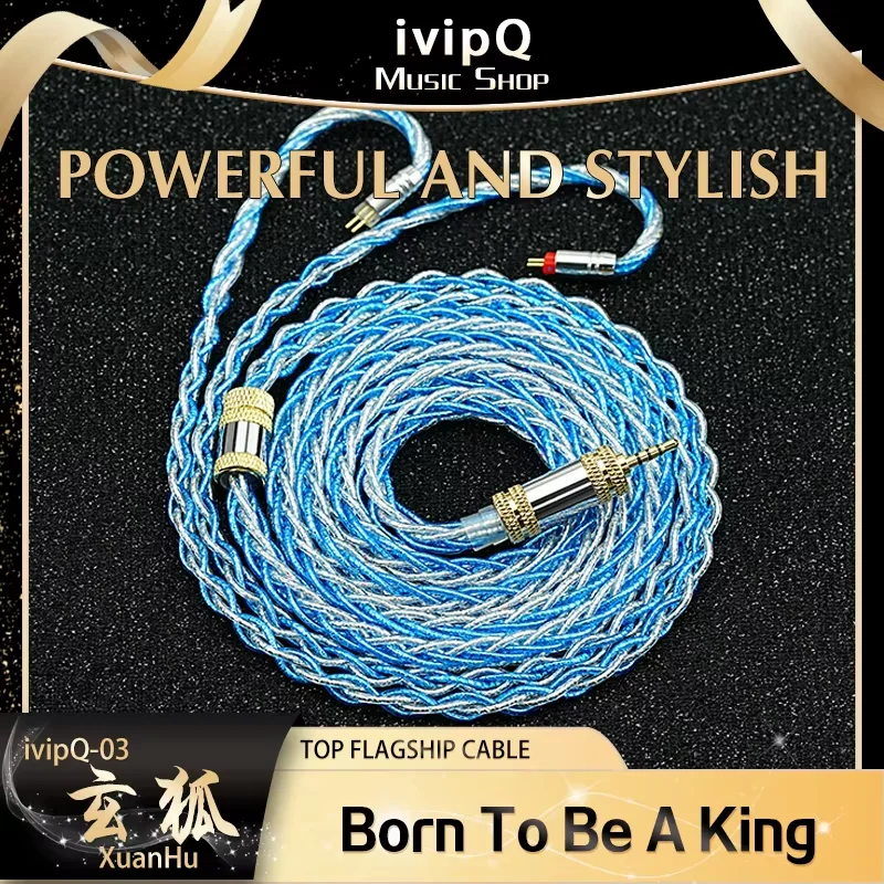 Фото Флагманский кабель ivipQ S-Series для IEM-наушников, набор Lucky Box №2