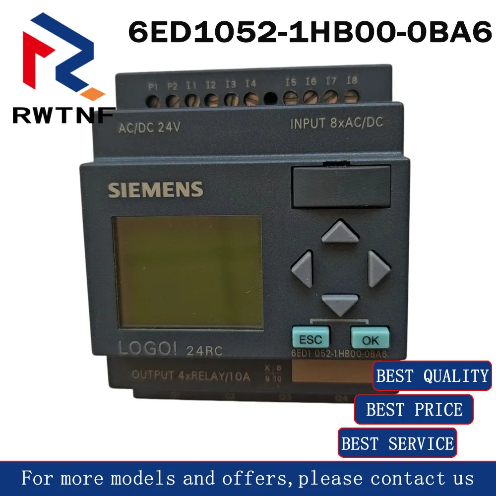 Фото Новый оригинальный модуль SIEMENS LOGO 24RC 6ED1052-1HB00-0BA6, 100% оригинальный, со склада. №3