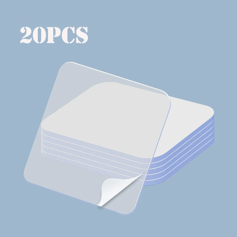 

10/20Pcs Waterproof Sticker Powerful Non-Mark Photo Wall Auxiliary Pendating Fixed Two-Sided Bathroom Waterproof Viscose Tape